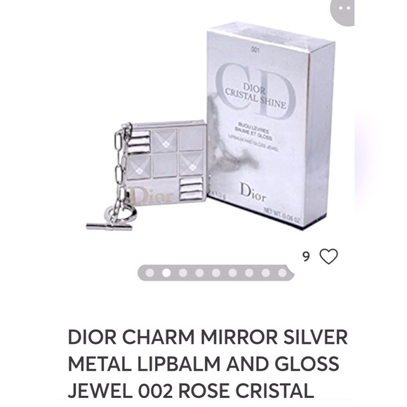 DIOR CRISTAL SHINE LIPBALM AND GLOSS JEWEL (002) vintage made in France - Picture 4 of 9